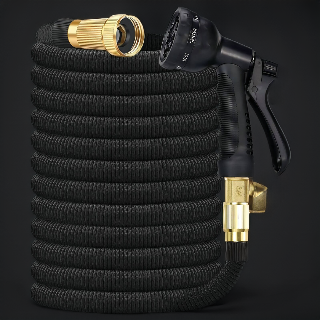 Tuyau de Jardin Extensible avec Pistolet Pulvérisateur - Flexible et Anti-Coudes