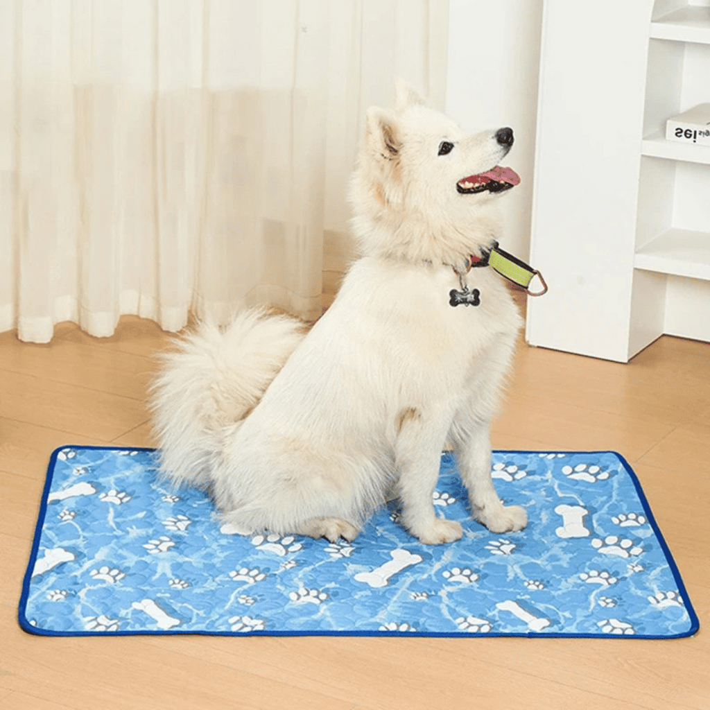 Tapis de Refroidissement en Soie Glacée | Tapis Auto-Rafraîchissant pour Chiens et Chats