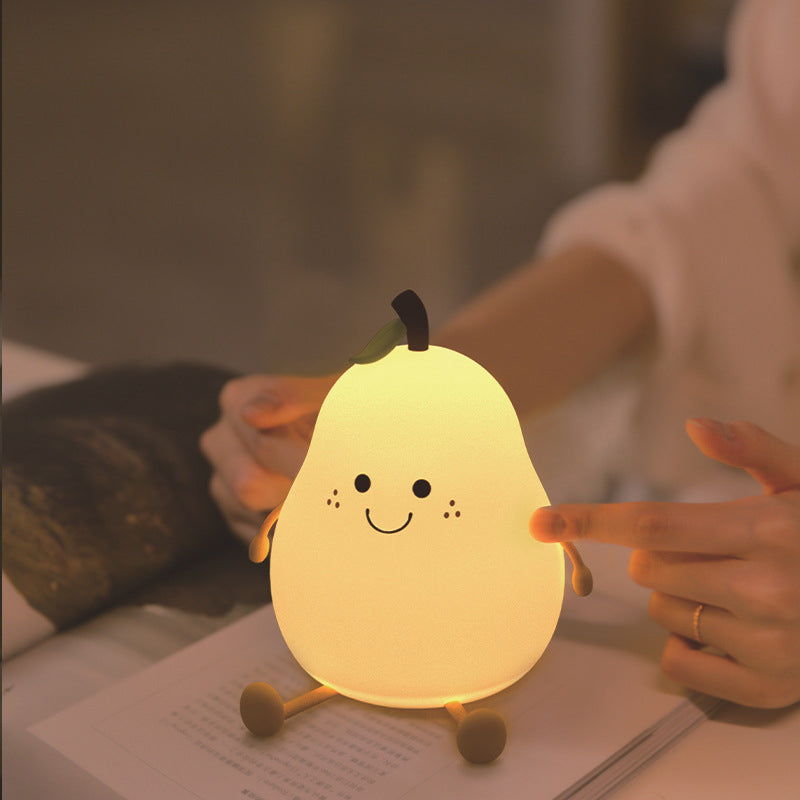 Lampe de nuit en forme de poire avec réglage de la lumière