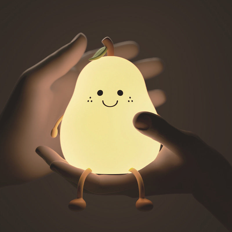 Lampe de nuit en forme de poire avec réglage de la lumière