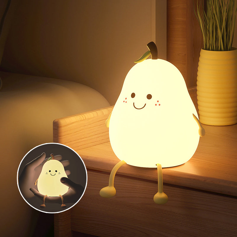 Lampe de nuit en forme de poire avec réglage de la lumière