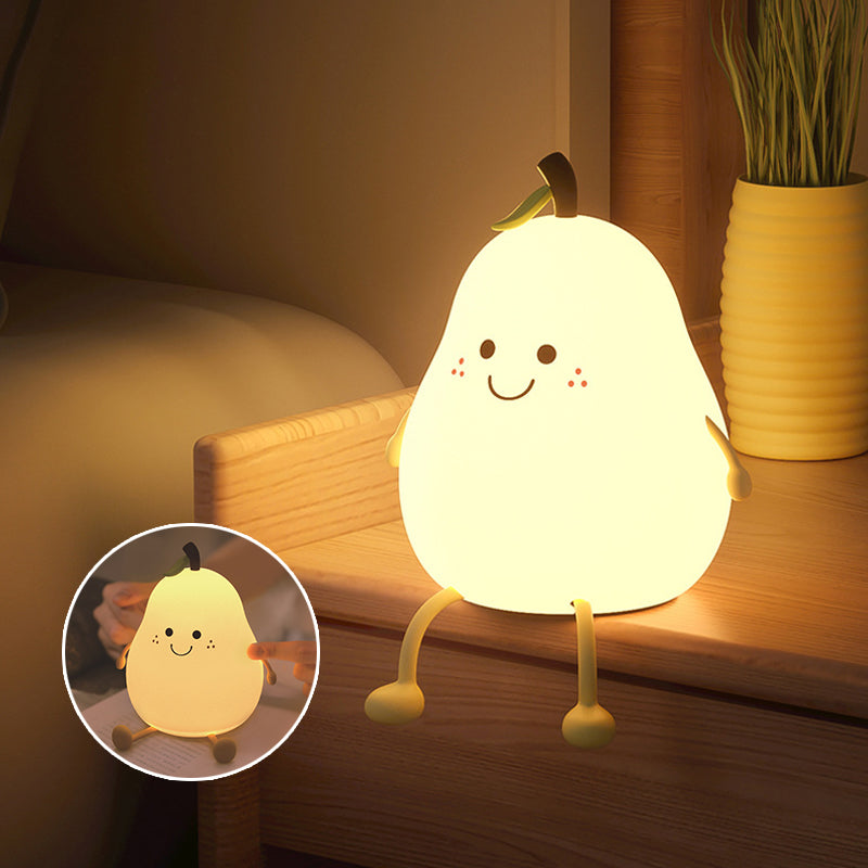 Lampe de nuit en forme de poire avec réglage de la lumière