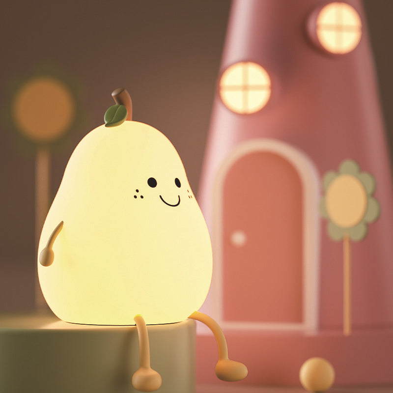 Lampe de nuit en forme de poire avec réglage de la lumière