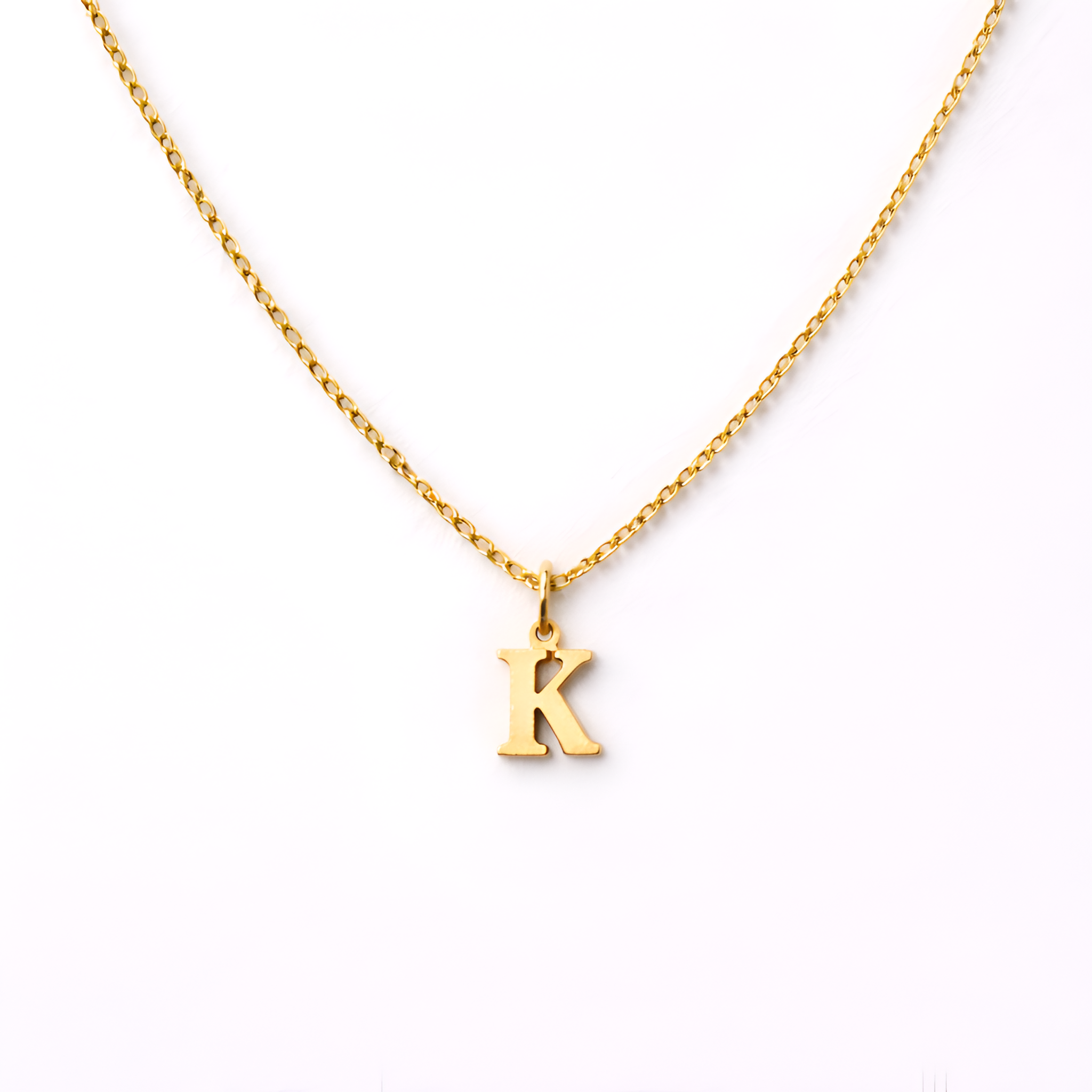 Casey - Collier minimaliste avec initiale pour femme