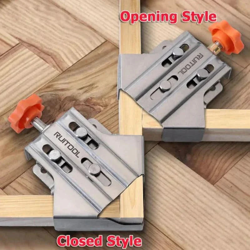 Pince à angle 90° pour joints en bois précis