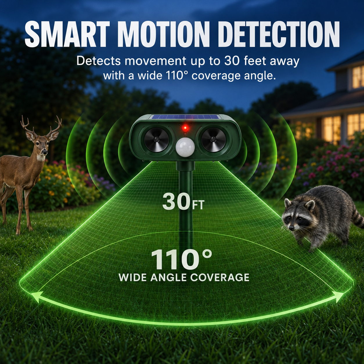 PESTWARD – Dissuasion Animale Solaire par Détection de Mouvement pour une Protection Humaine du Jardin