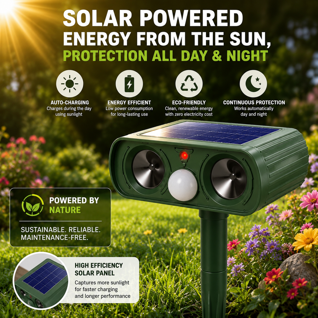 PESTWARD – Dissuasion Animale Solaire par Détection de Mouvement pour une Protection Humaine du Jardin