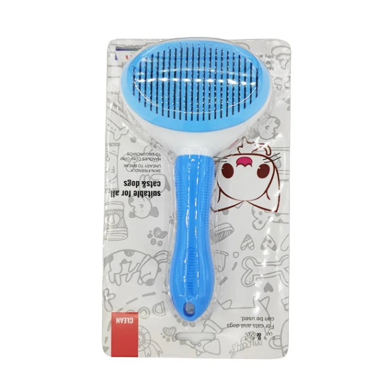 BROSSE DE SOINS POUR ANIMAUX - PEIGNE AUTO-NETTOYANT POUR CHIENS ET CHATS