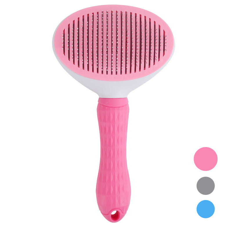 BROSSE DE SOINS POUR ANIMAUX - PEIGNE AUTO-NETTOYANT POUR CHIENS ET CHATS