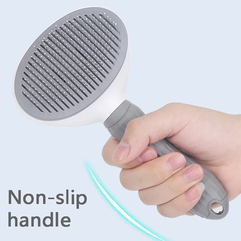 BROSSE DE SOINS POUR ANIMAUX - PEIGNE AUTO-NETTOYANT POUR CHIENS ET CHATS