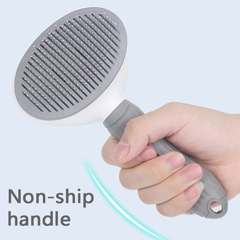 BROSSE DE SOINS POUR ANIMAUX - PEIGNE AUTO-NETTOYANT POUR CHIENS ET CHATS