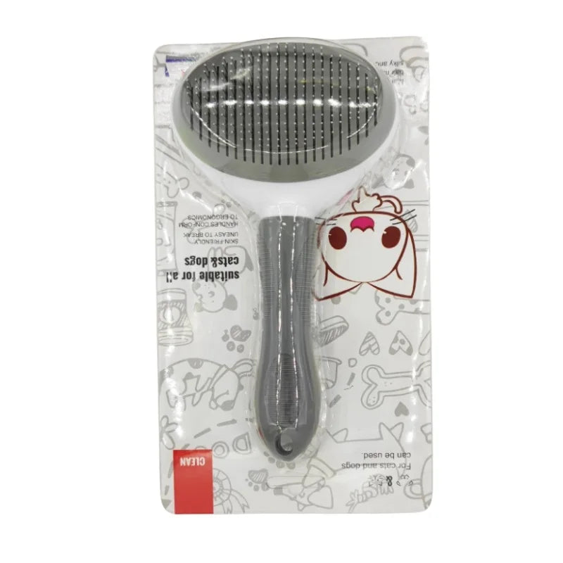 BROSSE DE SOINS POUR ANIMAUX - PEIGNE AUTO-NETTOYANT POUR CHIENS ET CHATS