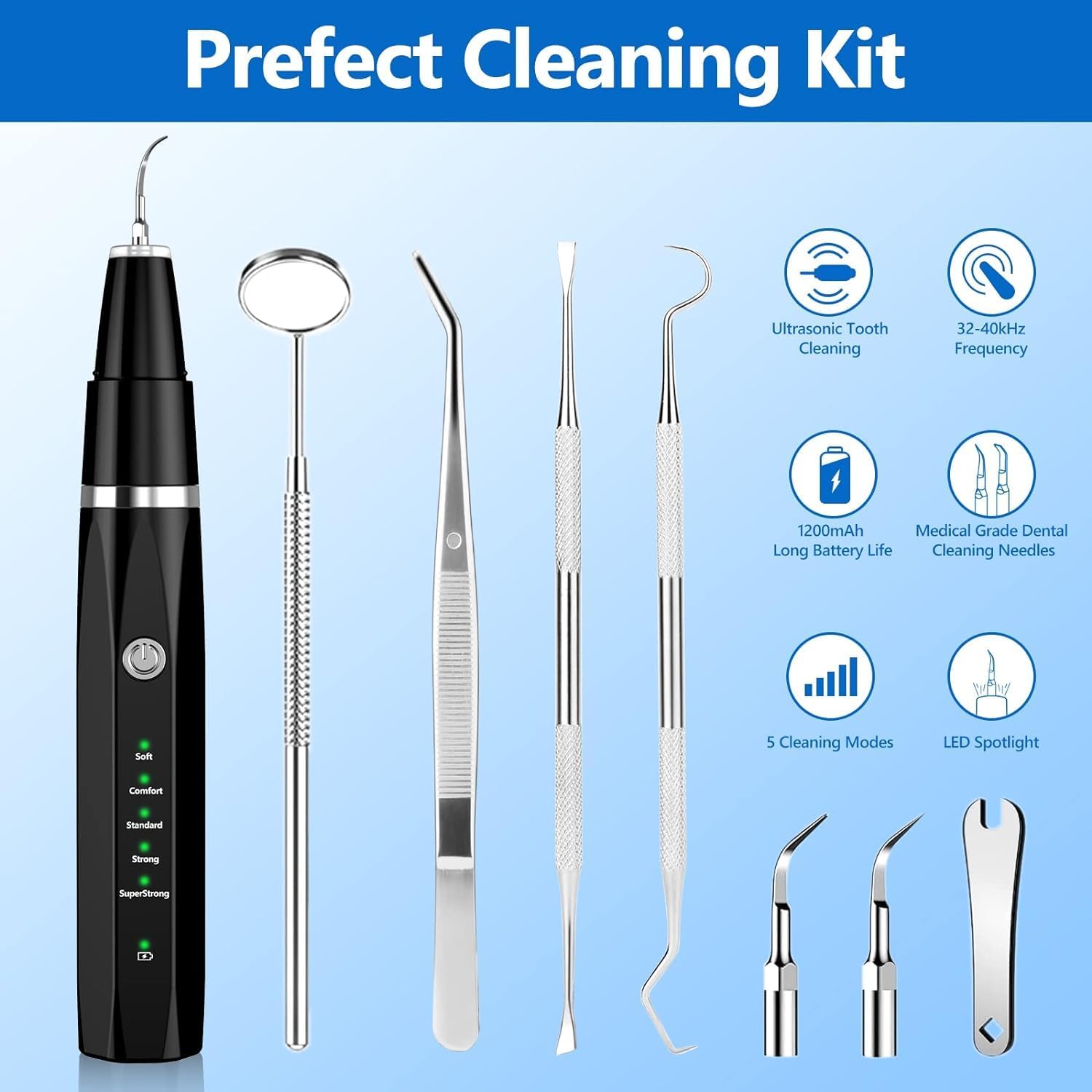 Détartrant pour Animaux de Compagnie - Nettoyeur Ultrasonique de Dents