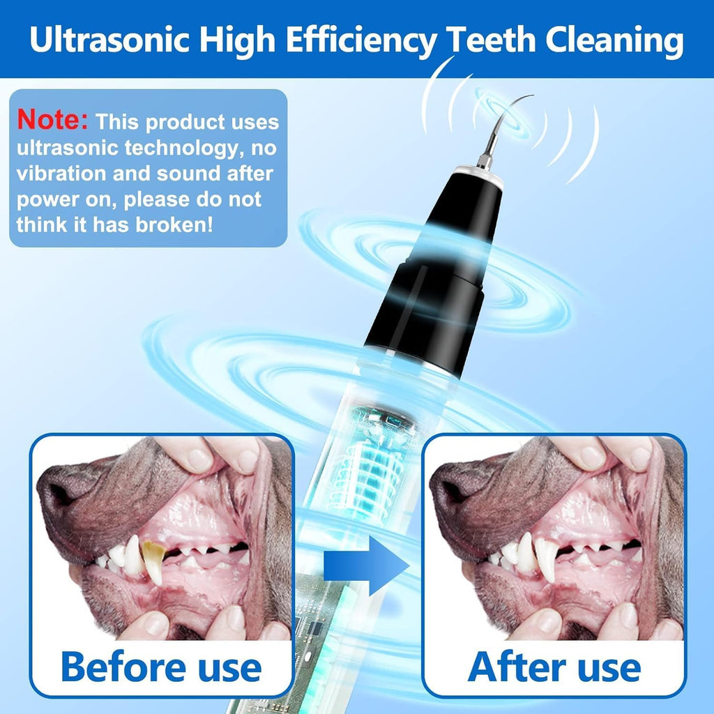 Détartrant pour Animaux de Compagnie - Nettoyeur Ultrasonique de Dents