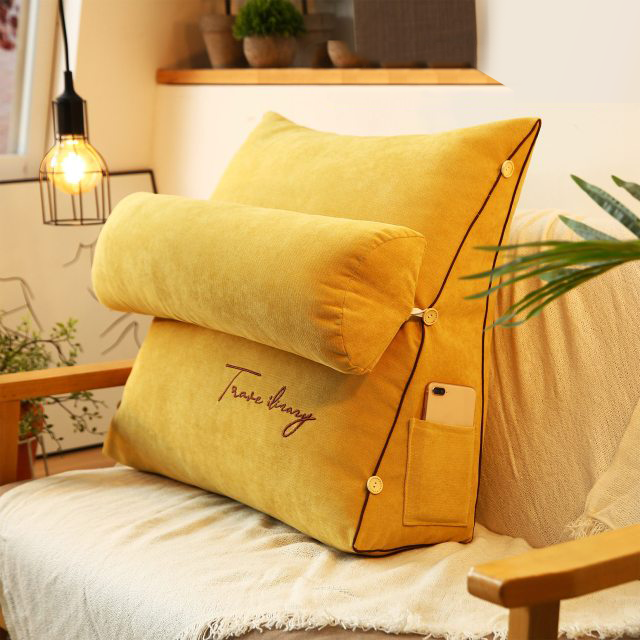 Coussin de soutien dorsal triangulaire