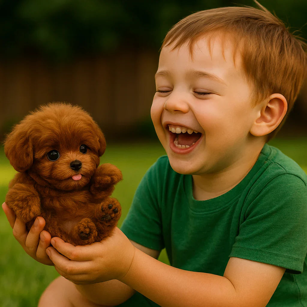 Chiens en Peluche Interactifs - Peluche Réaliste pour Enfants et Adultes avec Mouvements et Sons