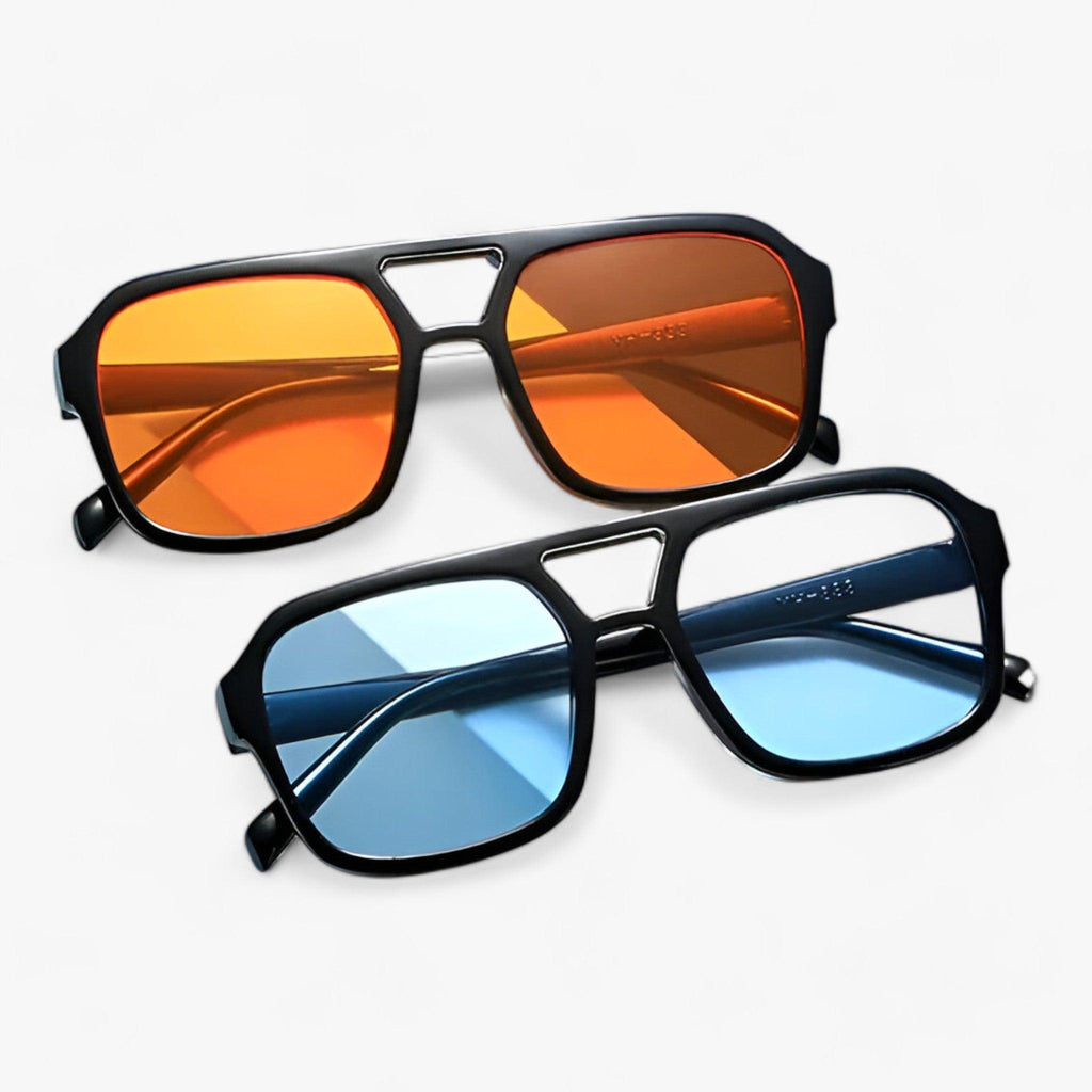 Lunettes de soleil carrées vintage avec protection UV400