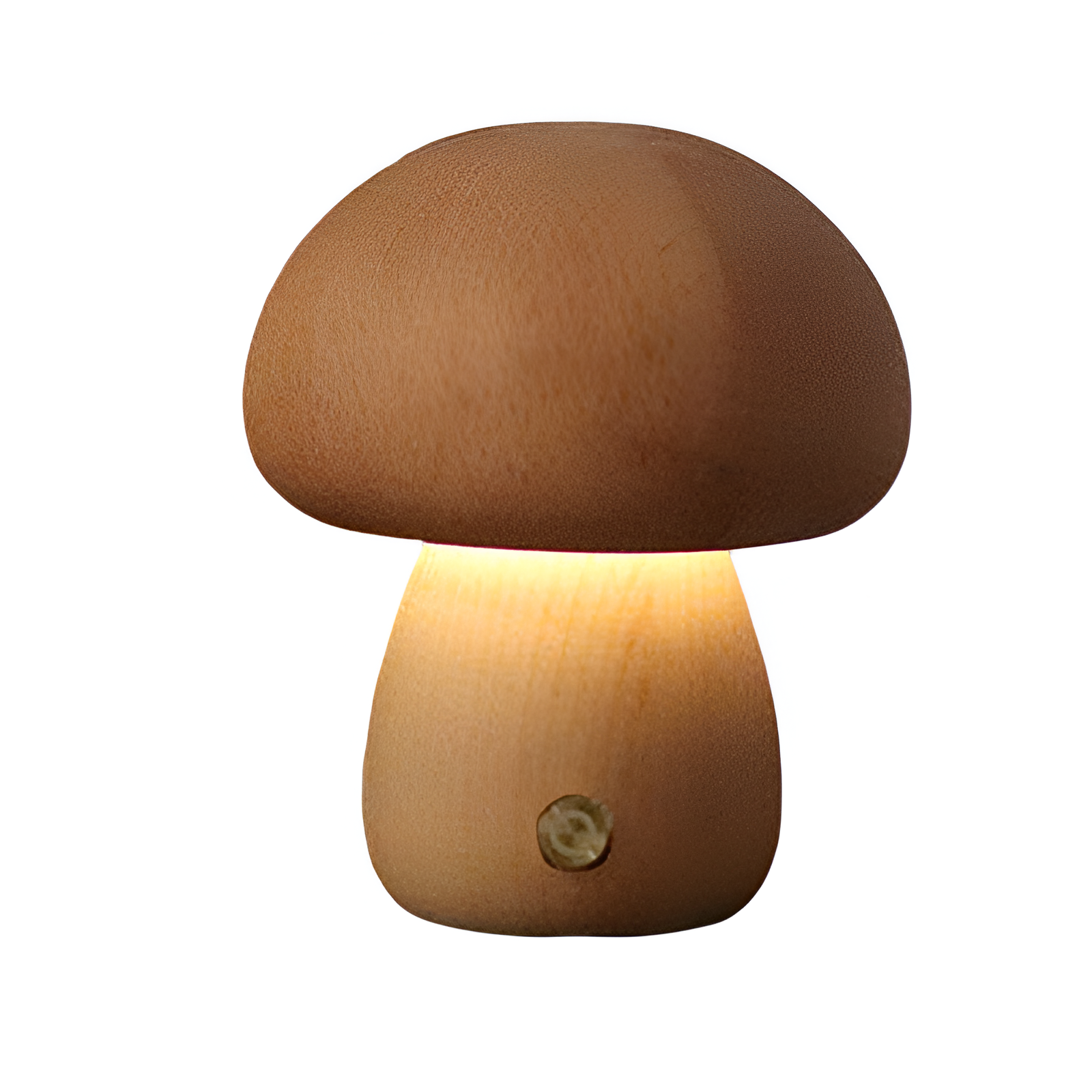 Lampe de table Vintage en bois Champignon