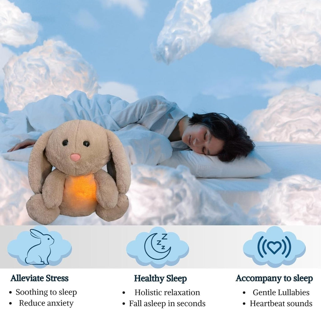 Teddy Aeroflux Soulagement Battement de Cœur - Peluche Lumineuse Respirante