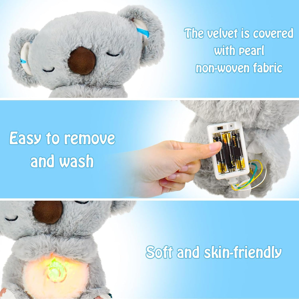 Teddy Aeroflux Soulagement Battement de Cœur - Peluche Lumineuse Respirante
