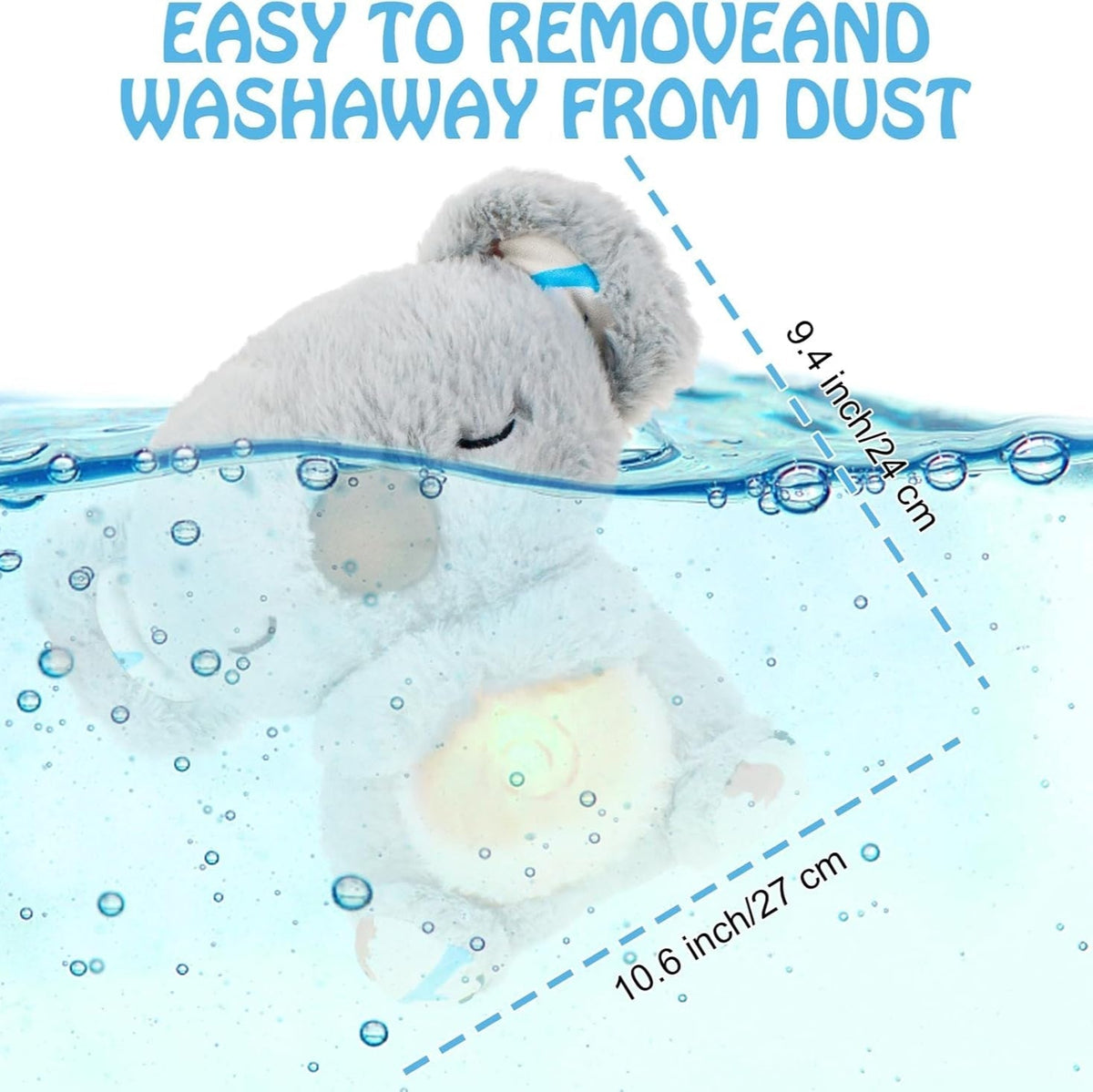 Teddy Aeroflux Soulagement Battement de Cœur - Peluche Lumineuse Respirante