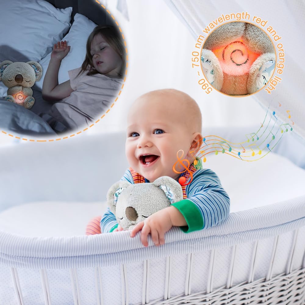 Teddy Aeroflux Soulagement Battement de Cœur - Peluche Lumineuse Respirante