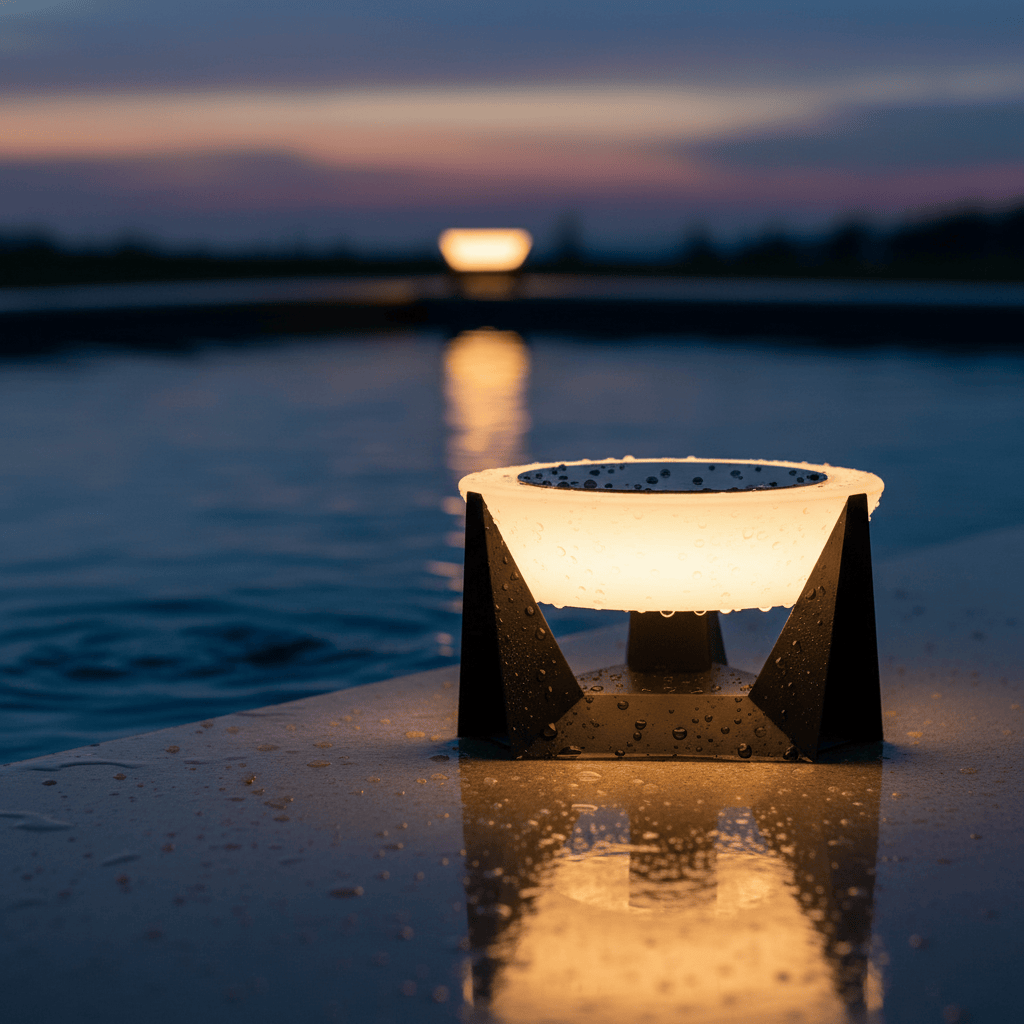 SOLARLUME - Lampe de sol solaire extérieure