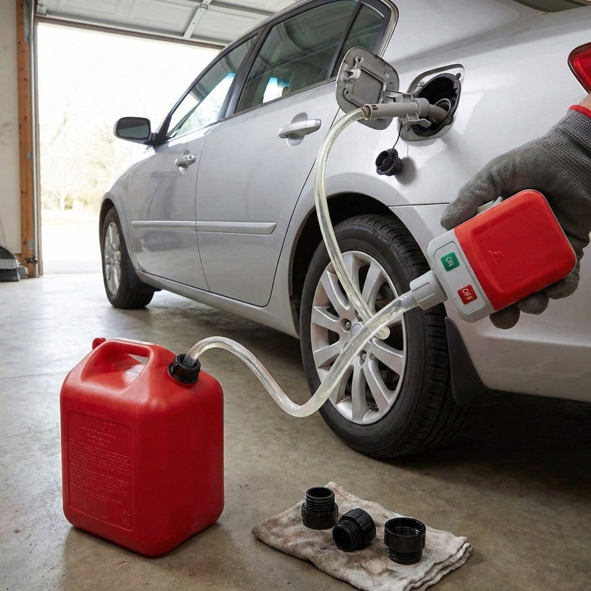 Pompe de Transfert de Carburant Électrique Portable