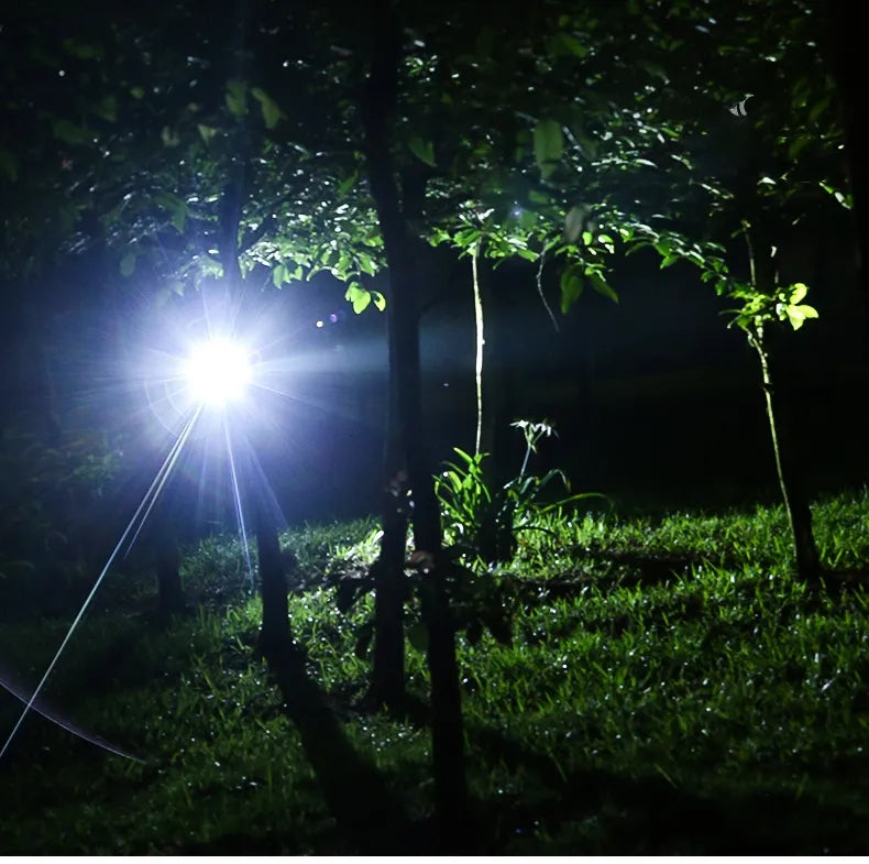 LAMPE FRONTALE ÉTANCHE PUISSANTE AVEC ZOOM & BATTERIE RECHARGEABLE POUR ACTIVITÉS EN PLEIN AIR