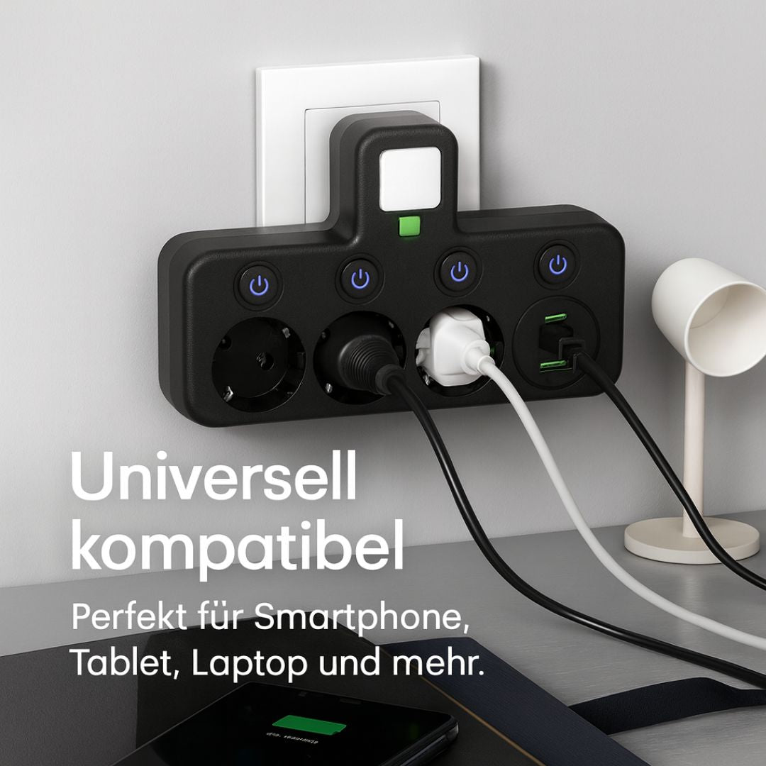 Multiprise avec 3 prises | Multiprise avec USB & interrupteur | PowerGrid