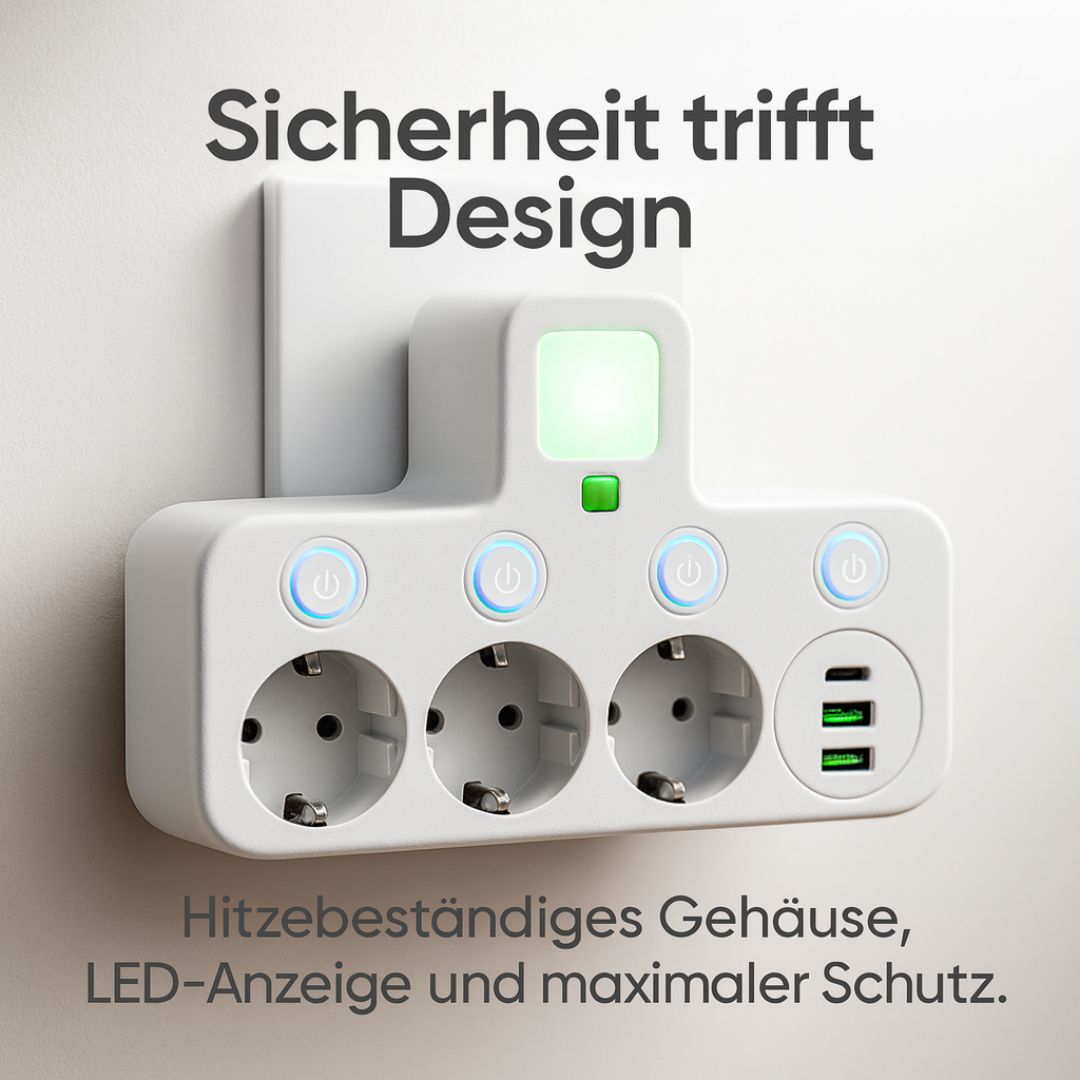 Multiprise avec 3 prises | Multiprise avec USB & interrupteur | PowerGrid