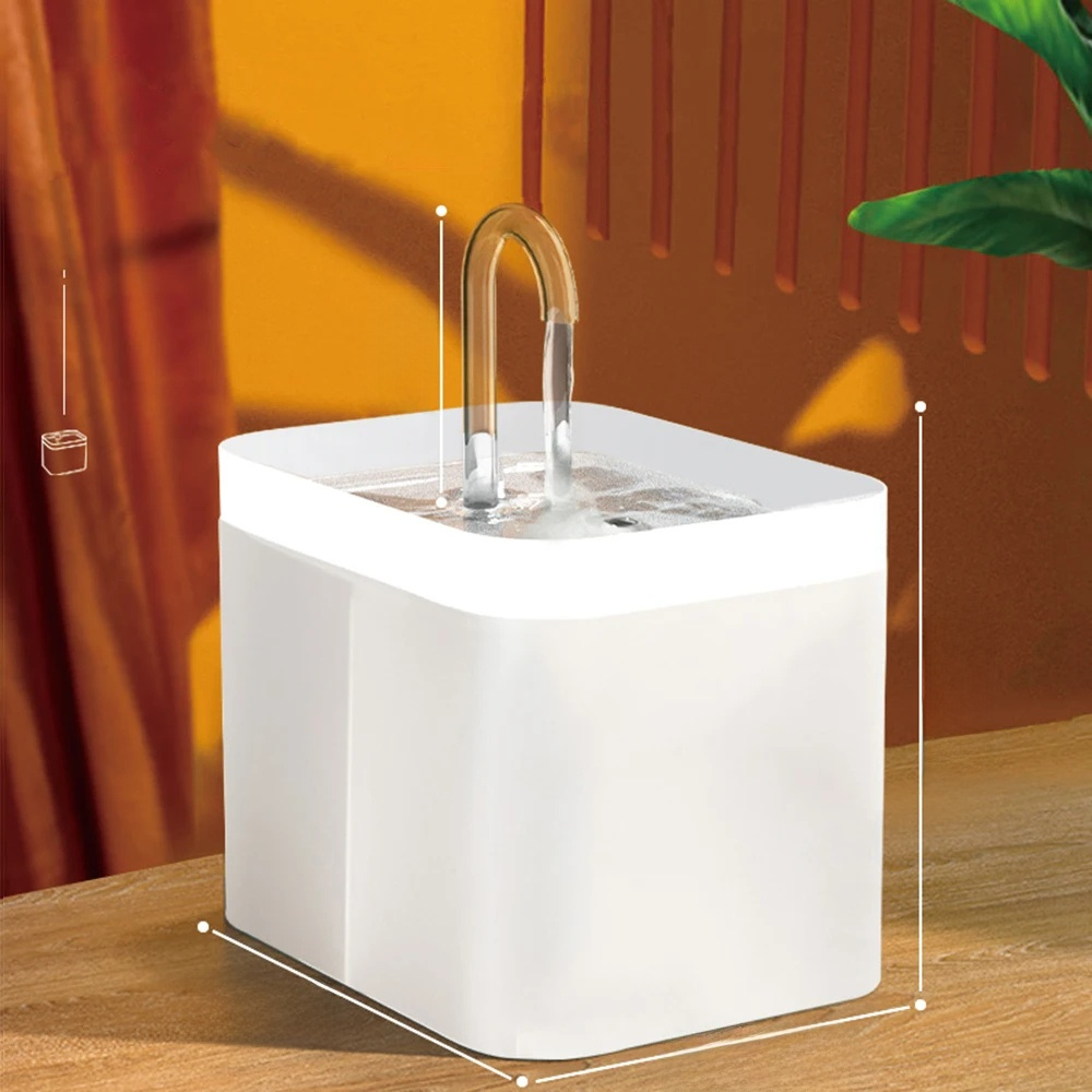 Fontaine à eau ultra-silencieuse pour animaux de compagnie avec filtration intelligente – 1,5 l en acier inoxydable