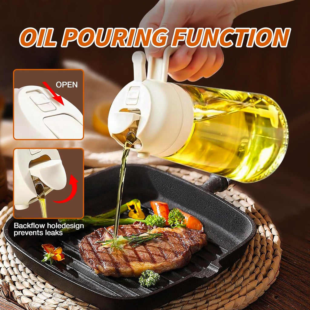 Spray d'huile d'olive Premium 2-en-1 - DualSpray