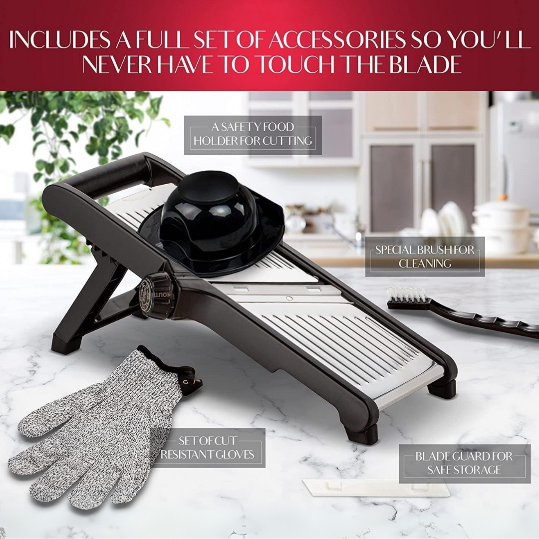Skanto | Trancheuse alimentaire premium avec gants anti-coupure