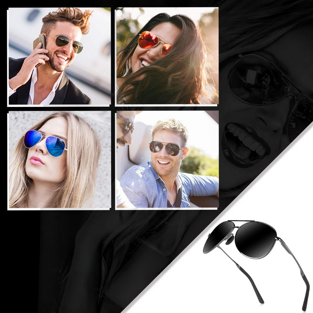 Lunettes de soleil aviateur polarisées Premium - Joey