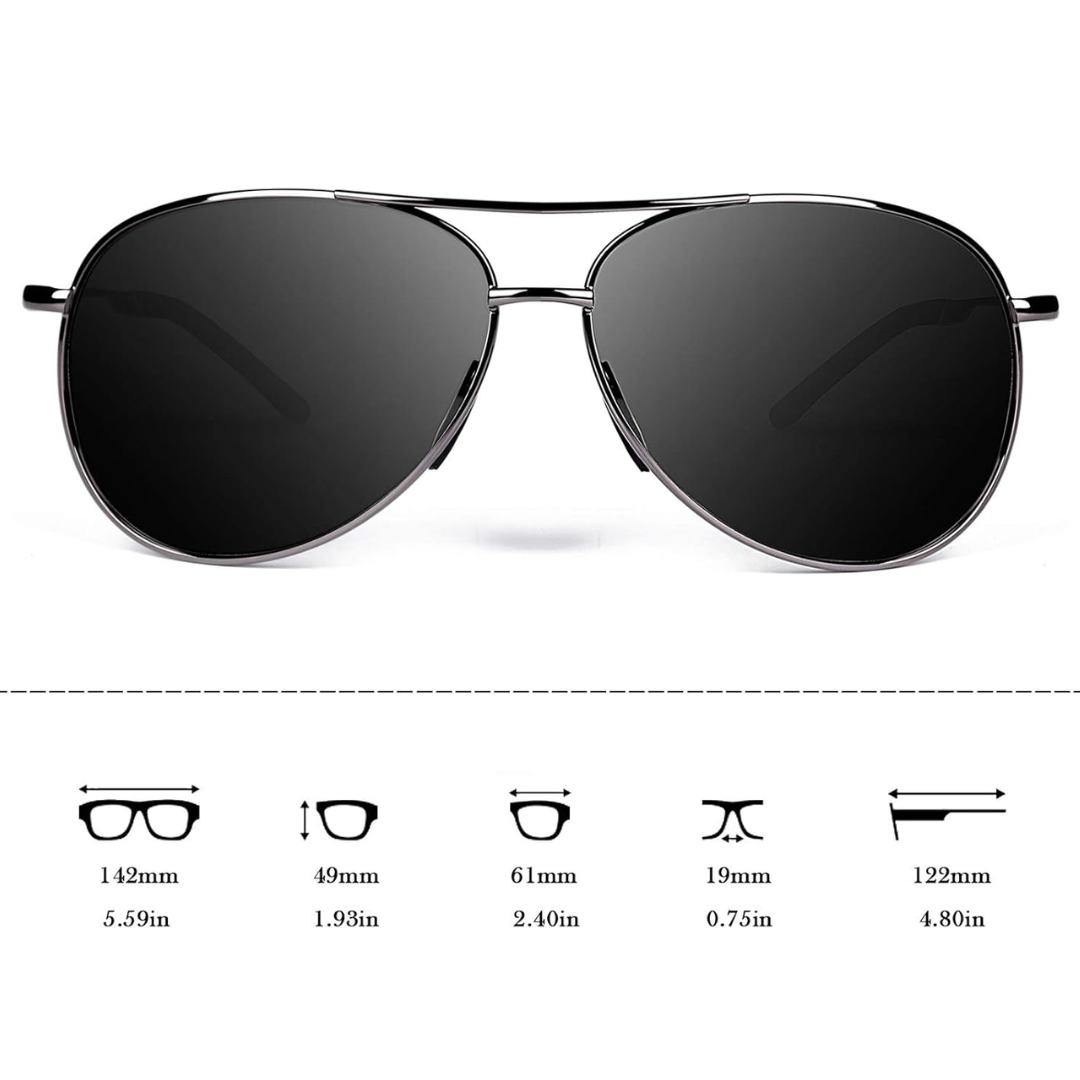 Lunettes de soleil aviateur polarisées Premium - Joey