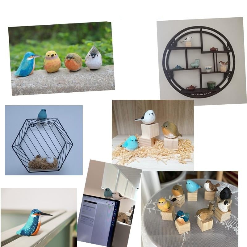 Oiseaux en Bois Artisanaux - AuriBirds