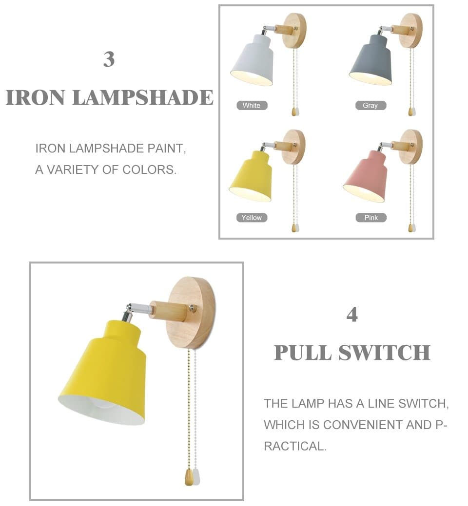 Lampe Murale avec Tirette – TwistGlow