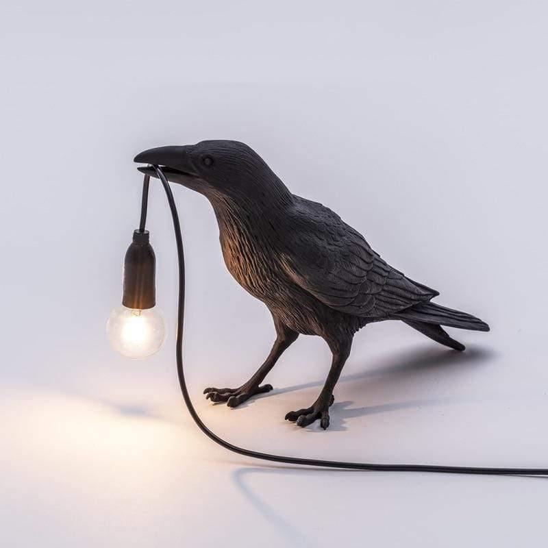 La lampe oiseau corbeau