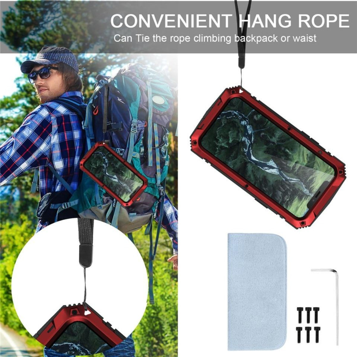 Skanto | Coque en verre trempé anti-choc pour iPhone