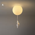 Lampe de Plafond Ludique avec Ours et Lumières en Ballon pour Chambre d'Enfant