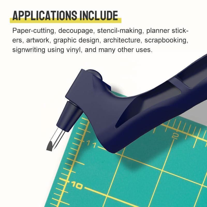 Outil de découpe fait main avec lame rotative à 360°
