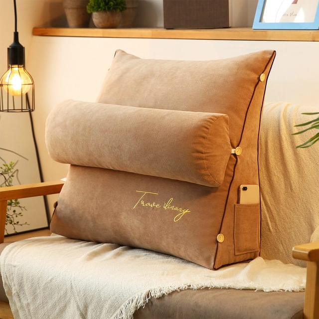 Coussin de soutien dorsal triangulaire