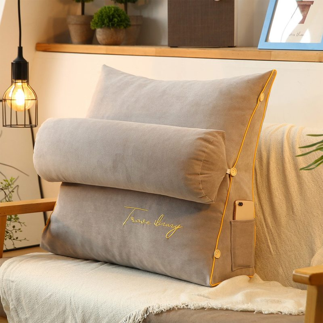 Coussin de soutien dorsal triangulaire