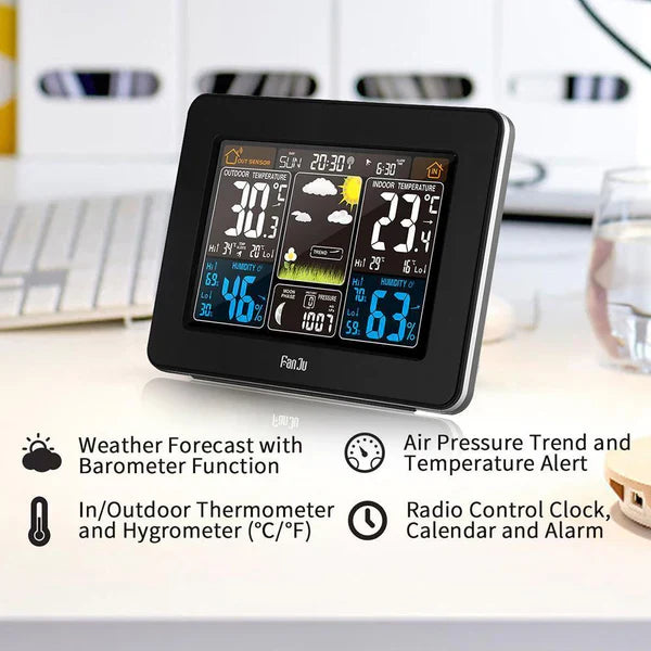 Skanto | Station Météo Sans Fil Premium – Surveillance Précise Intérieure et Extérieure