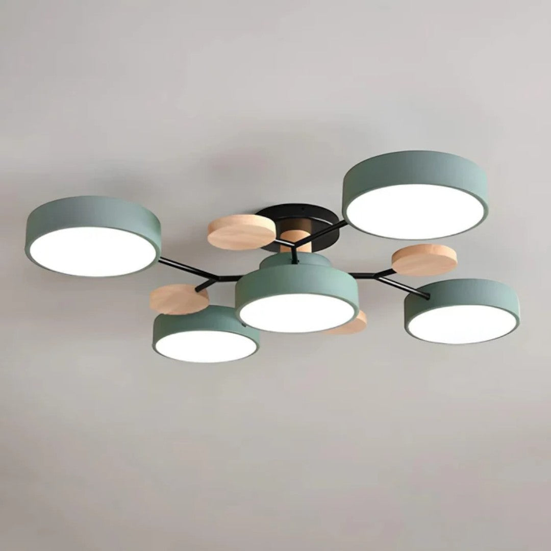 Plafonnier LED Ronde Moderne – Éclairage Puissant avec Plusieurs Points de Lumière