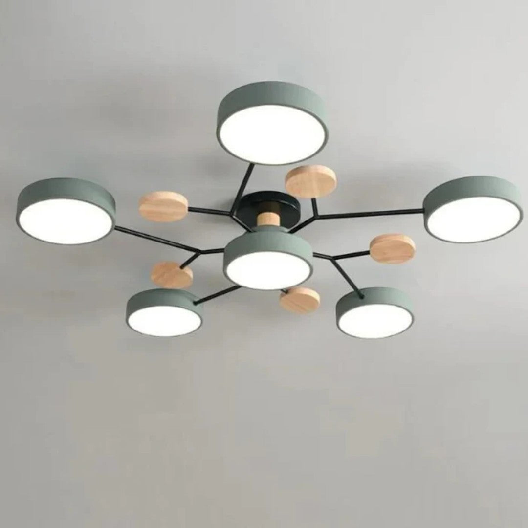 Plafonnier LED Ronde Moderne – Éclairage Puissant avec Plusieurs Points de Lumière