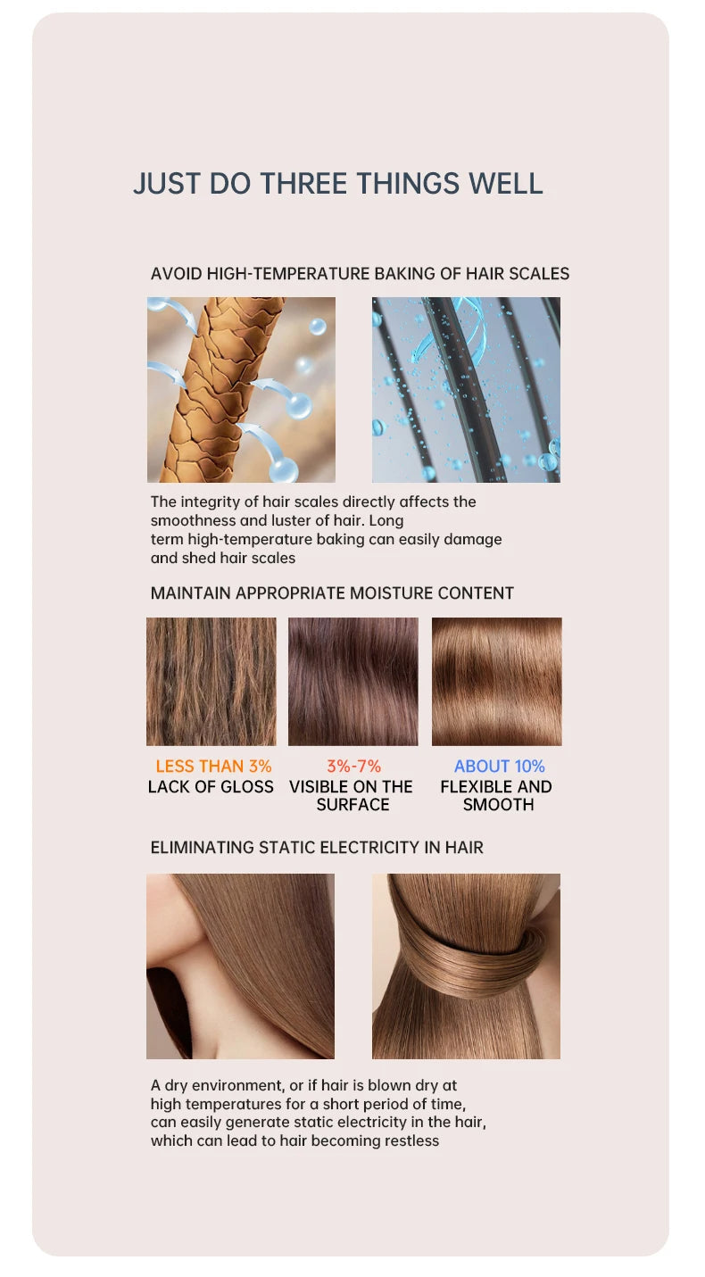 SÈCHE-CHEVEUX PROFESSIONNEL 2400W AVEC AIR FROID ET CHAUD - IONS NÉGATIFS - SÈCHE-CHEVEUX PUISSANT POUR DES RÉSULTATS DE SALON