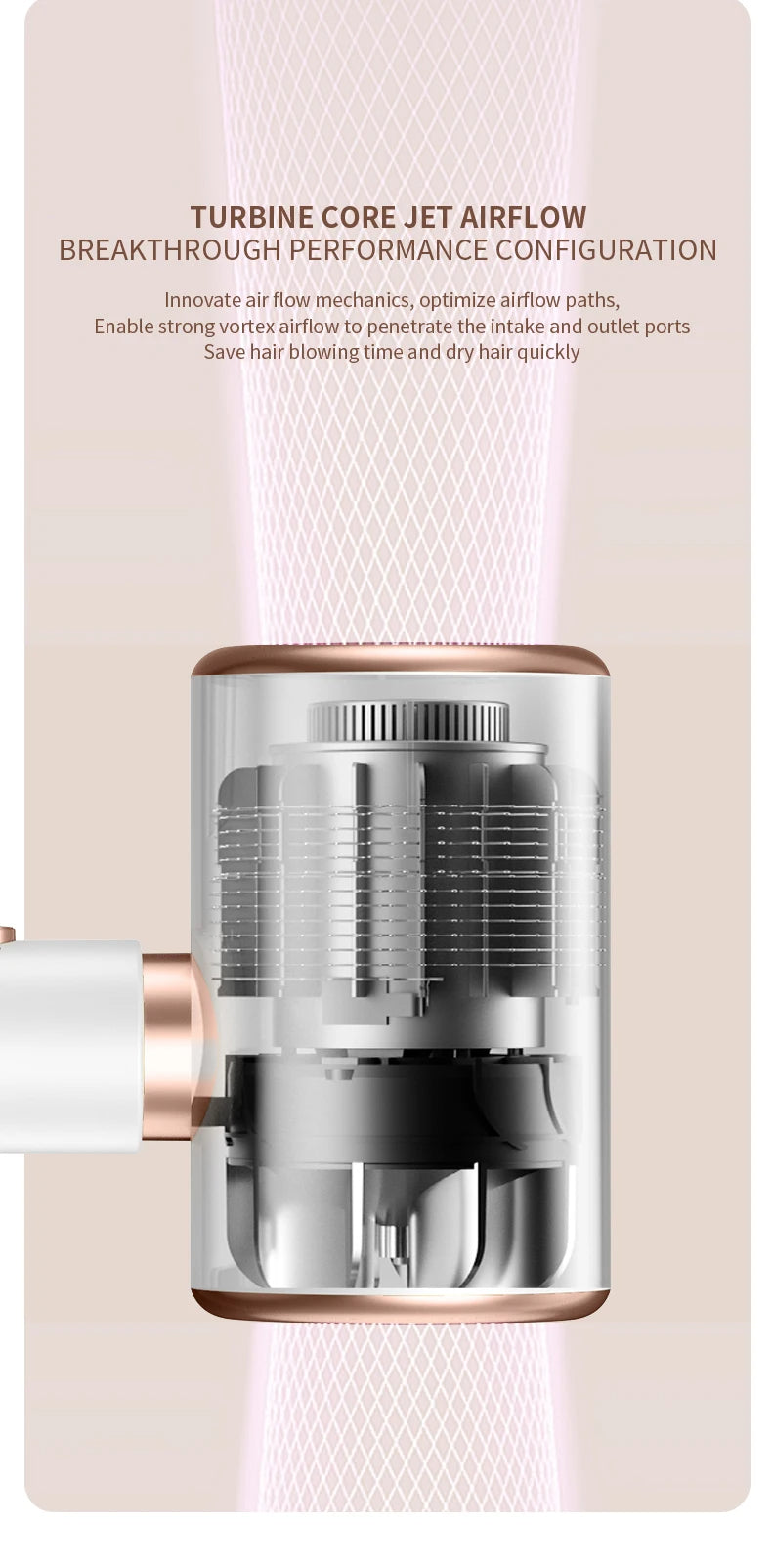 SÈCHE-CHEVEUX PROFESSIONNEL 2400W AVEC AIR FROID ET CHAUD - IONS NÉGATIFS - SÈCHE-CHEVEUX PUISSANT POUR DES RÉSULTATS DE SALON