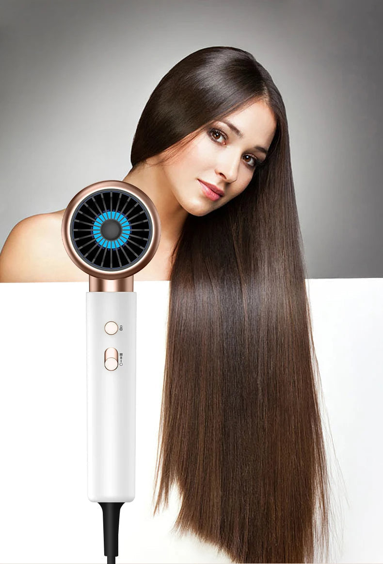 SÈCHE-CHEVEUX PROFESSIONNEL 2400W AVEC AIR FROID ET CHAUD - IONS NÉGATIFS - SÈCHE-CHEVEUX PUISSANT POUR DES RÉSULTATS DE SALON